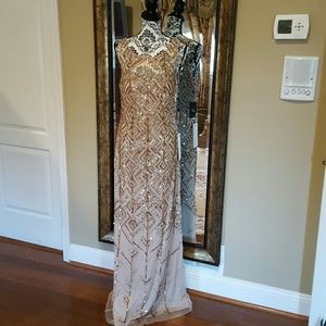 NWT Adrianna Papell Beaded Gown